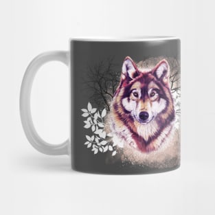 Wolf in winter Mug